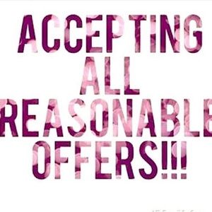 Accepting all reasonable offers!! Please be fair— no extreme lowball offers.